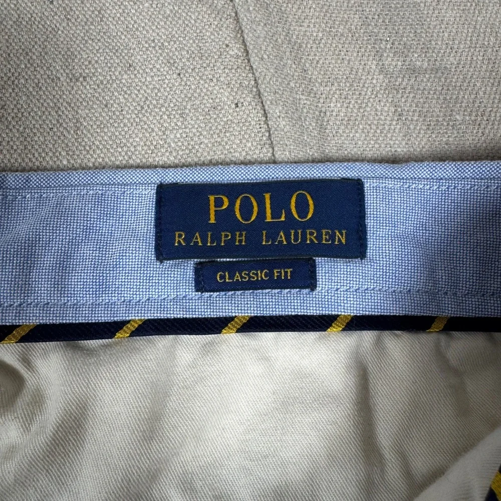 Polo Ralph Lauren Shorts Mens 34 Blue Excellent Polo Bear Embroidered Nautical